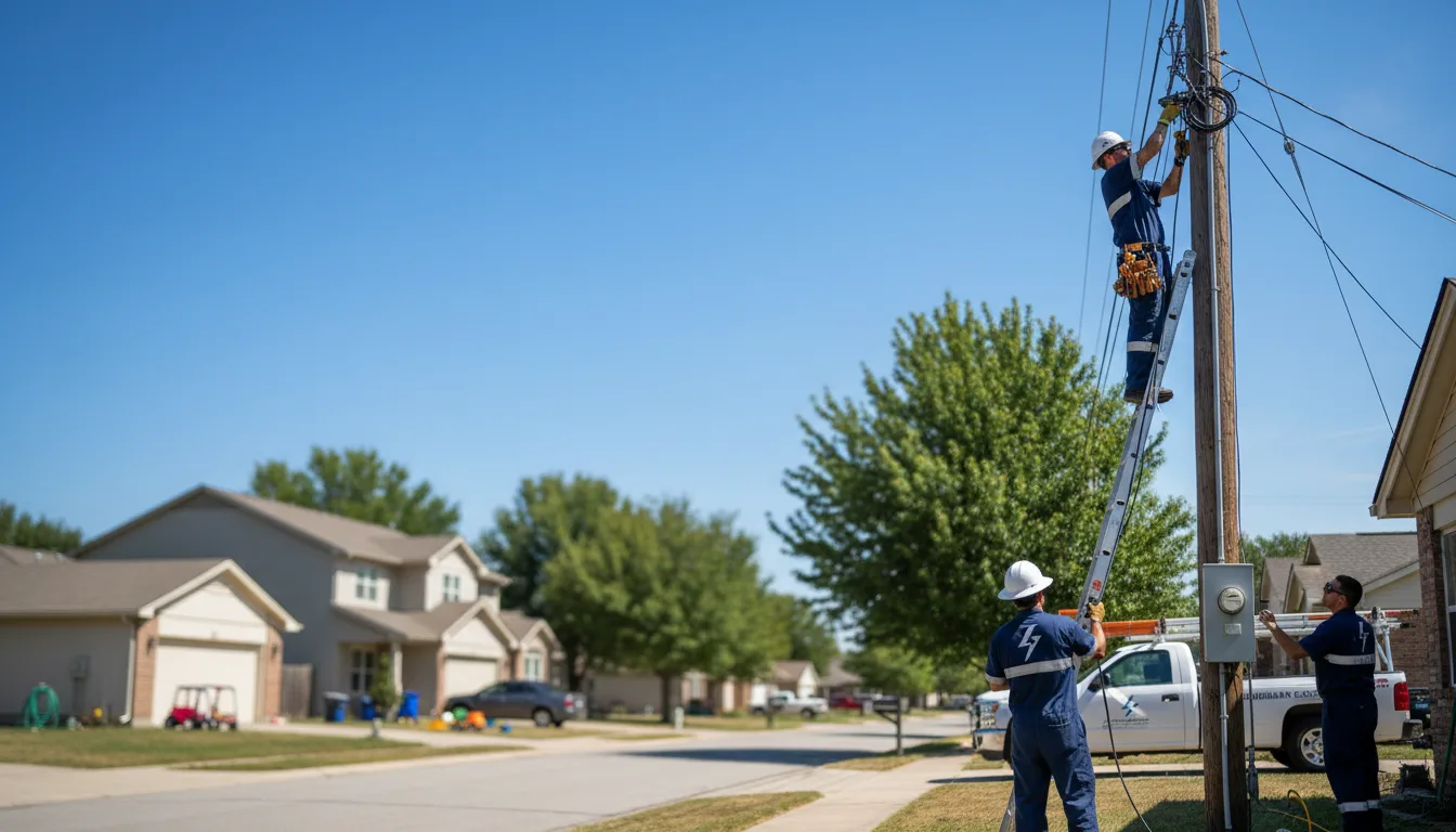 Residential electrician providing installation services in Cedarcreek, MO